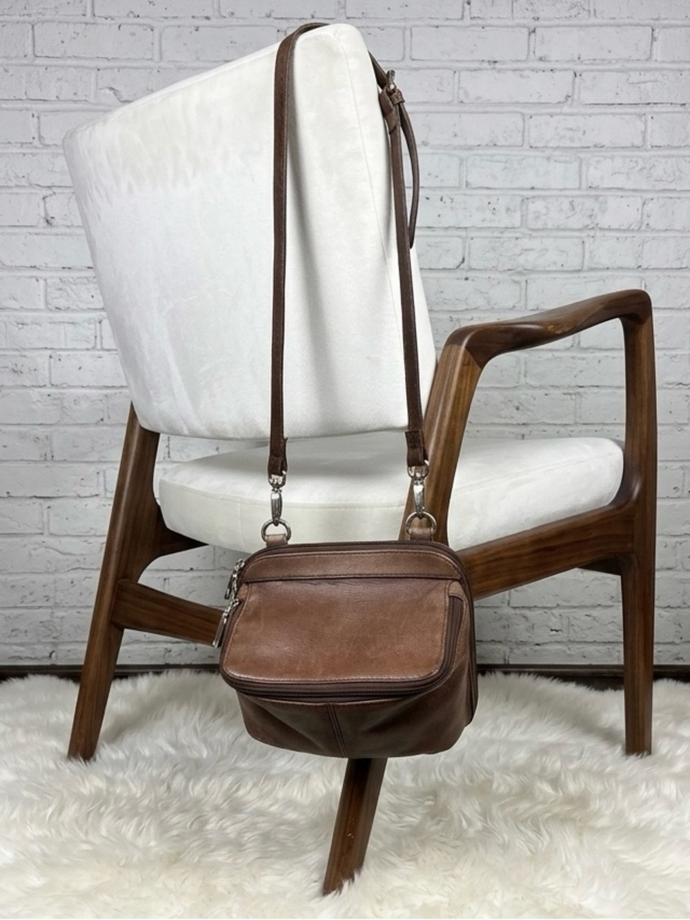 HOBO Brown Leather Crossbody Bag